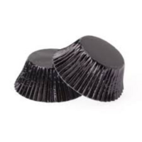 Black Foil Patty Pan #550 Medium Size- 50 pack