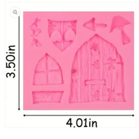 Fairy House Doors Windows  Silicone Mould