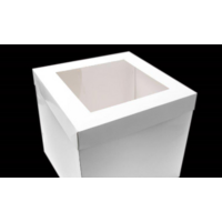 Cake Box 9x9x12" with top window- each