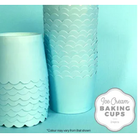 Ice Cream Baking Cups - Pastel Blue 24 Pack