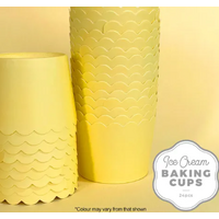 Ice Cream Baking Cups - Pastel Yellow 24 Pack