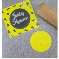 Baby Shower Cookie Debosser Stamp