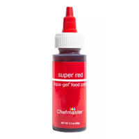 Liqua- Gel Food Colour Super Red - 2.3 oz /65g (Large Bottle)