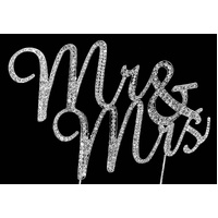 Mr & Mrs Cake Topper Bling Diamante