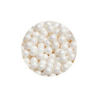 6mm Pearl White Sugar Balls (Cachous) - 50g