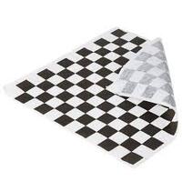 Greaseproof Paper Gingham Black Quarter 200 X 150mm – 400/ream