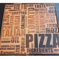 13" Pizza Box Printed Brown- pk-50