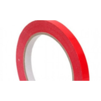 Red PVC Bag neck Tape 12mm x 66mtr - 6 Rolls/pack