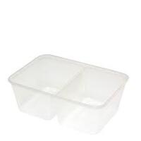 650ml 2 compartment rectangle Container - (50 P/SL)