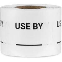 USE BY - Stickers - 500 roll (40mmx40mm)
