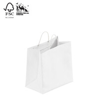 Kraft paper wider gusset bag with handle 305 H x 305 W x 175 Gusset