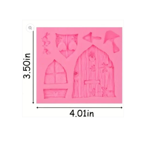 Fairy House Doors Windows  Silicone Mould