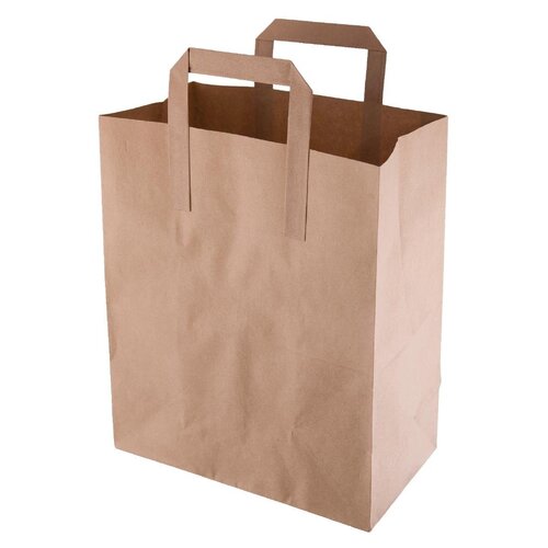 Extra Small Brown Handle Bags - 160wx265hx70g  - 50 P/Sleeve