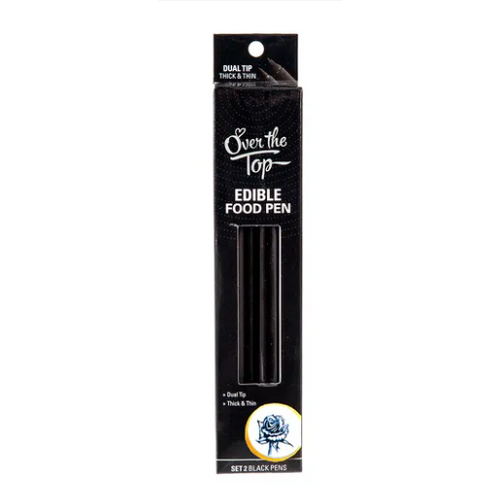 Gourmet Food Pens - Black Edible Marker 2 pack