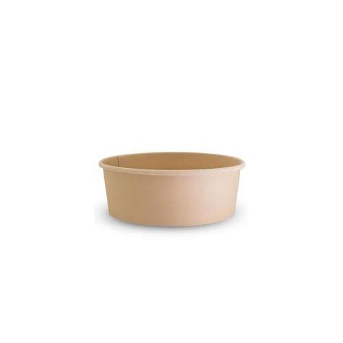 Bamboo round salad bowl - 1300ml - 50 per sleeve ( 6 sleeves per carton)