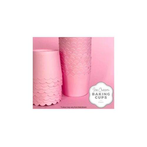 Ice Cream Baking Cups - Pastel Pink