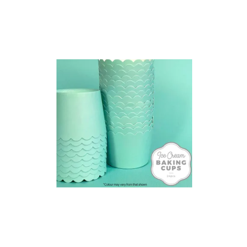 Ice Cream Baking Cups - Teal 24 Pack