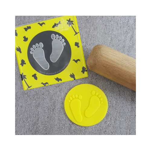 Baby Feet Cookie Debosser Stamp