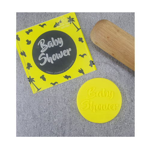 Baby Shower Cookie Debosser Stamp