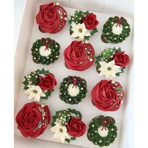 'Trendy Treats' Modern Cupcake Piping - Christmas Decorating Class*NOW 5.30PM*