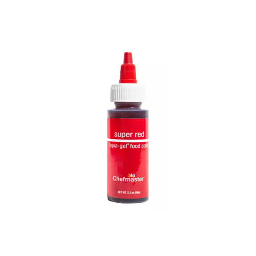 Liqua- Gel Food Colour Super Red - 2.3 oz /65g (Large Bottle)