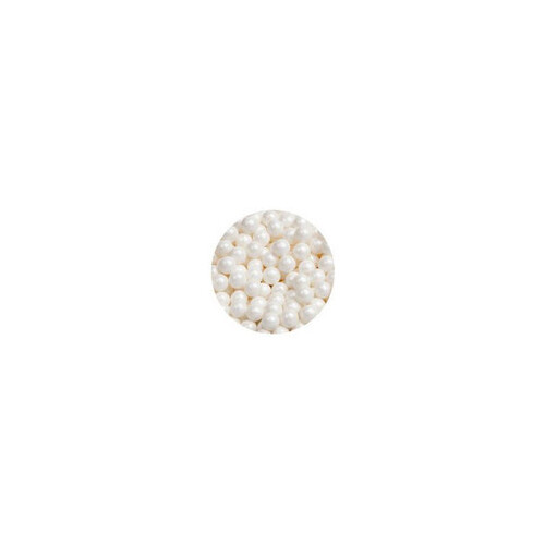 6mm Pearl White Sugar Balls (Cachous) - 50g