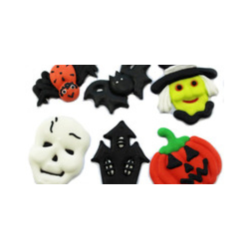  Halloween Sugar Decorations Mixed-6/pkt