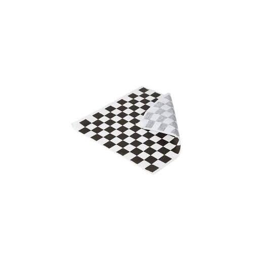 Greaseproof Paper Gingham Black Quarter 200 X 150mm – 400/ream