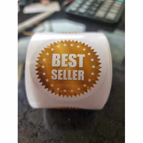 Pre Printed *Best Seller* - 50mm Rnd Sticker - 250 per roll