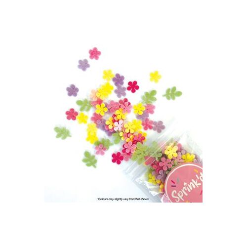 Mini Daisy Flower Wafer Sprinkles