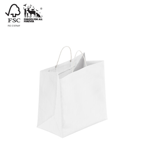 Kraft paper wider gusset bag with handle 305 H x 305 W x 175 Gusset