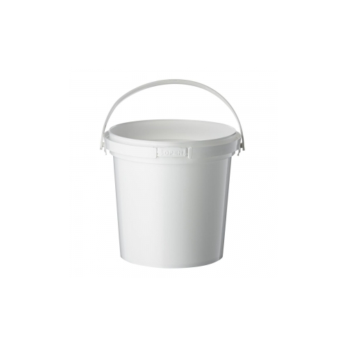 White 1lt Pail Bucket with handle - each